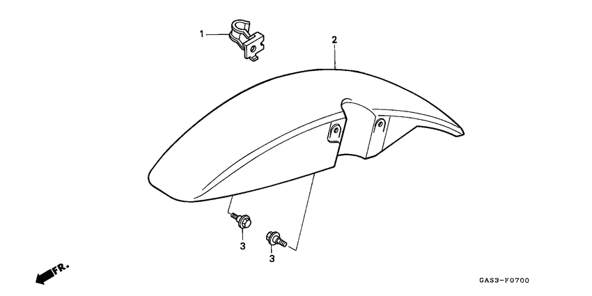 NSR75 Переднее крыло
