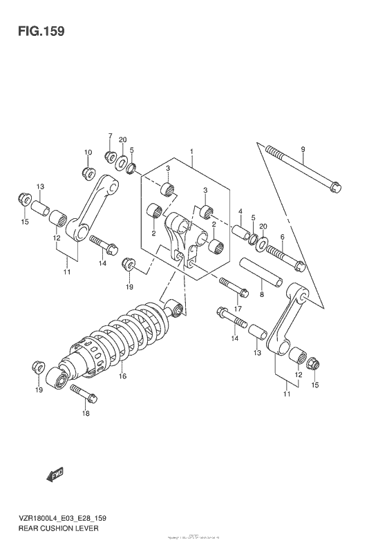 Rear Cushion Lever (Vzr1800L4 E33)