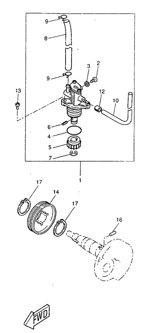 CW50RS Масляный насос