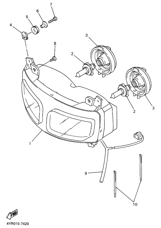 Headlight assy