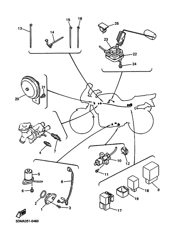FZS600S Equipo electrico