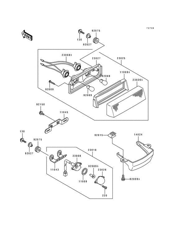 Taillight unit ass`y
