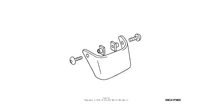 GL1800 (ABS) Front fender extension (chrome)