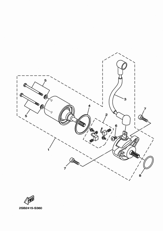 YS125-5C Стартер
