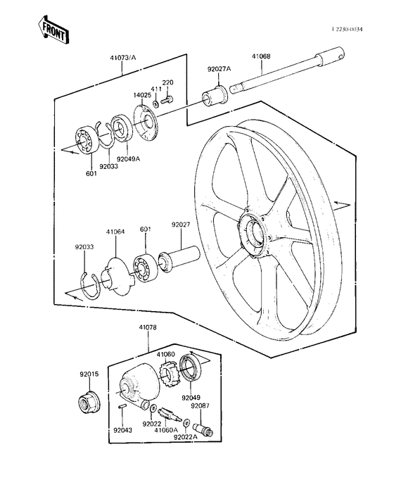 Front wheel/hub