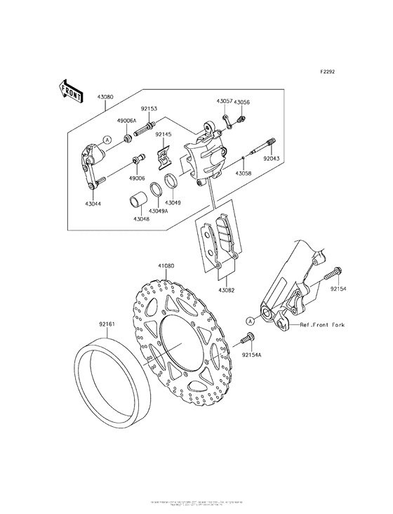  Передний тормоз