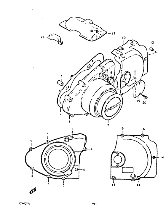 Crankcase lh cover