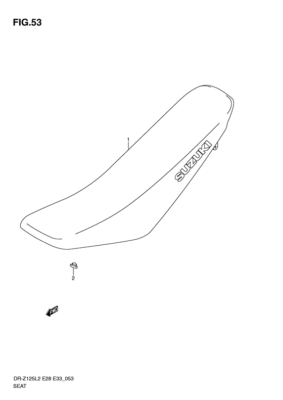 DR-Z125 Пружина