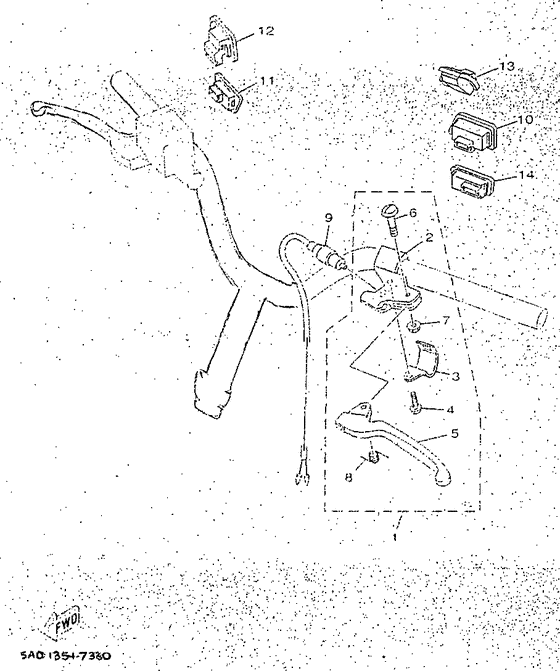 Handle switch. lever