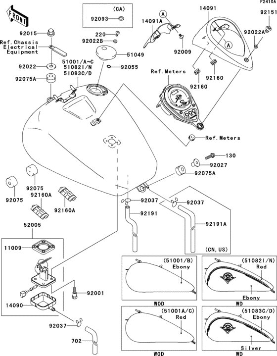 Fuel tank(1/4)(r2-r5)