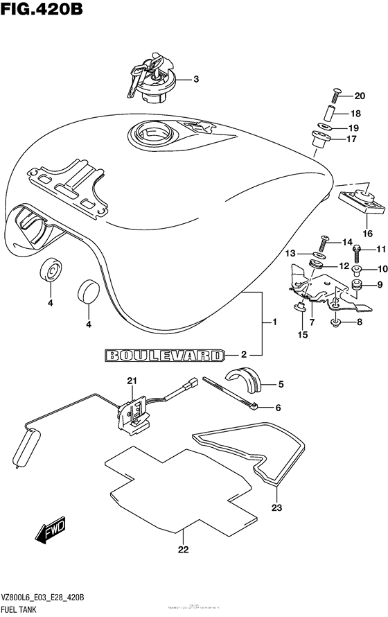Fuel Tank (Vz800L6 E28)