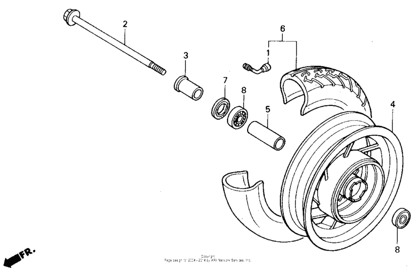 CH250 Переднее колесо