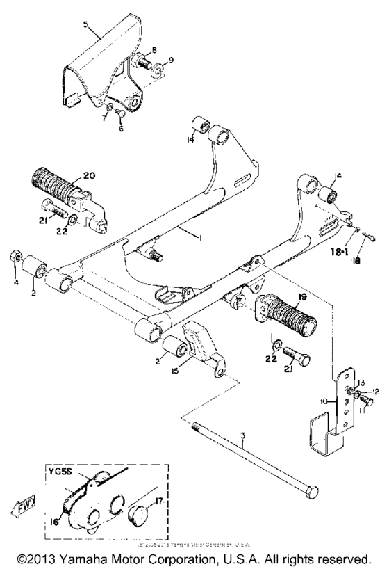 Rear arm & chain case