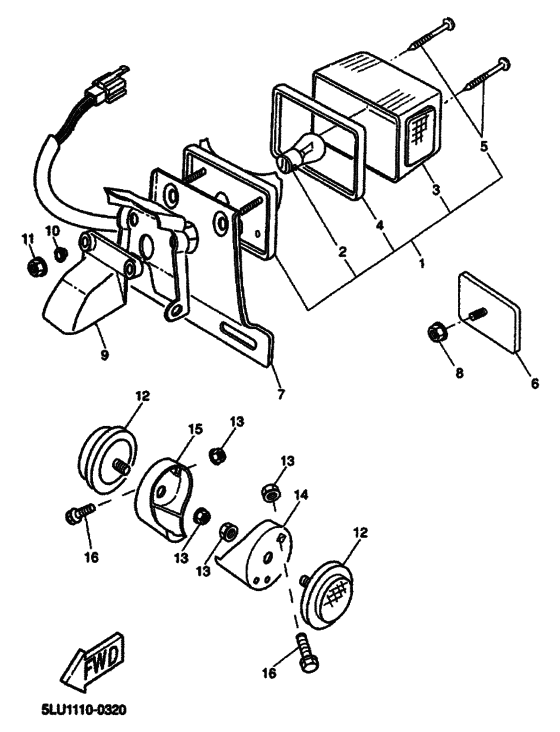 Taillight unit ass`y