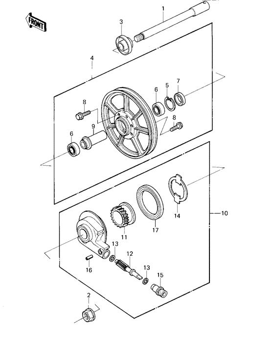 Front wheel/hub