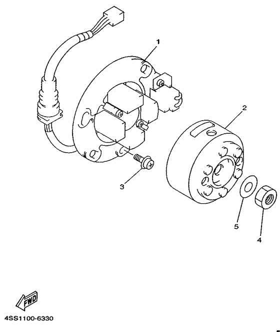 YZ125L Генератор