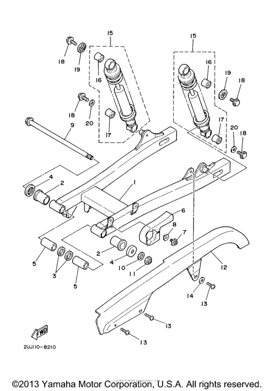 XV250RC Задний рычаг подвески