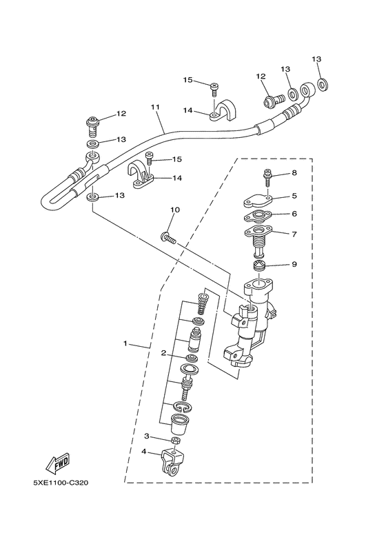  Задний торм цилиндр