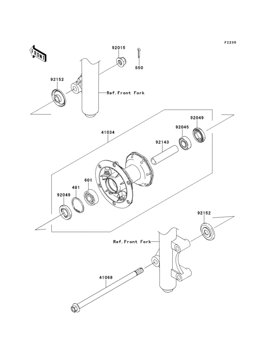  Переднее колесо