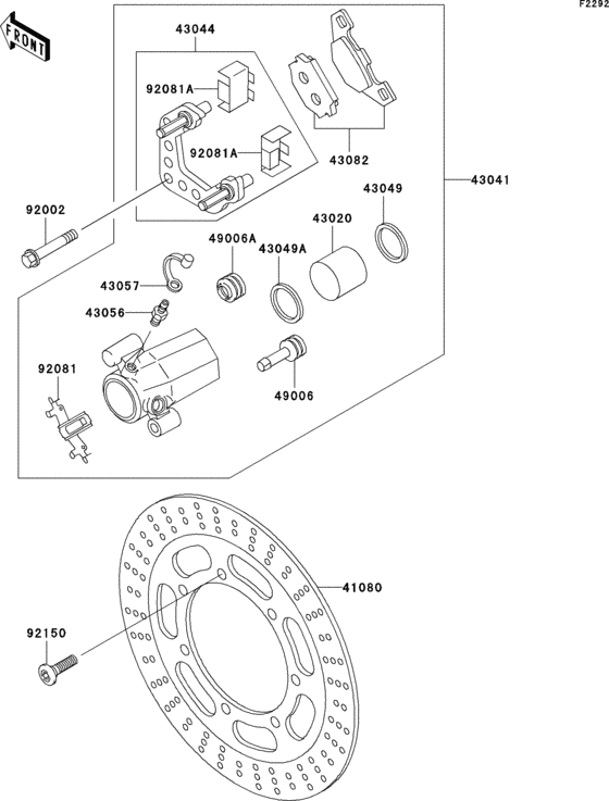 Front brake(en500-c6-c8)