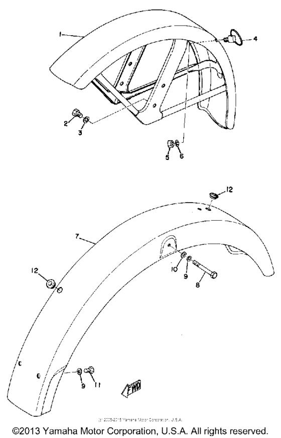 Front fender - rear fender
