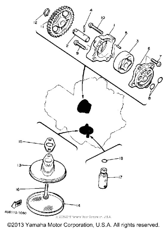 XJ550RJ Масляный насос