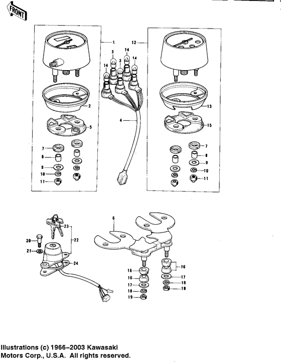 Meters/ignition switch