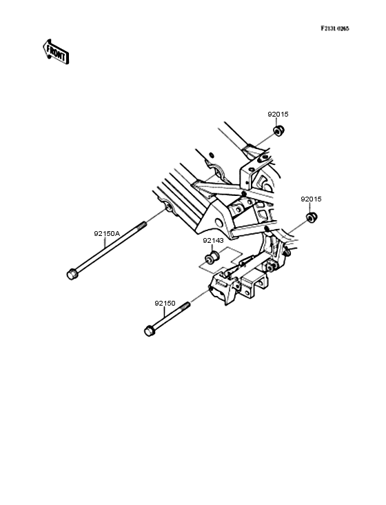 KR250 Рама ,крепежные детали