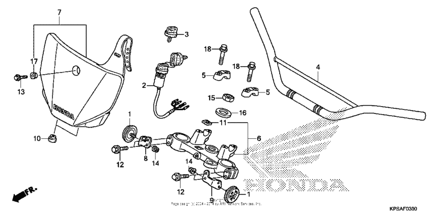 Handlebar + top bridge