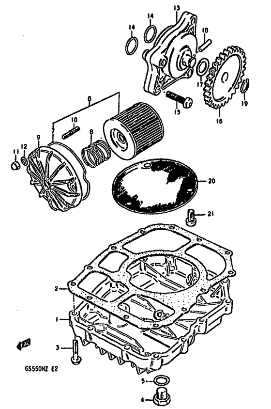 Oil pump-oil filter
