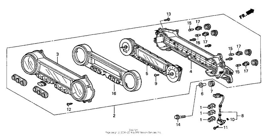 GL1500CF Спидометр