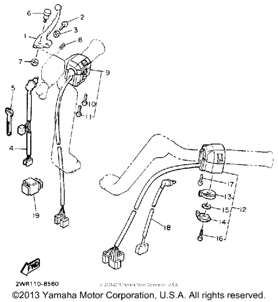 Handle switch - lever