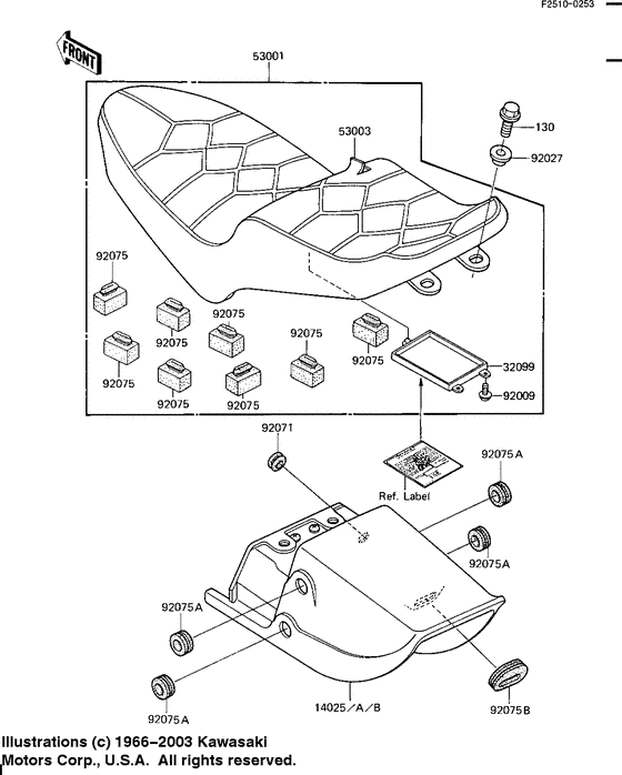 KZ1100 Seat / seat cover