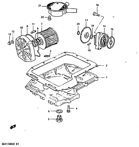 Oil pump - oil filter