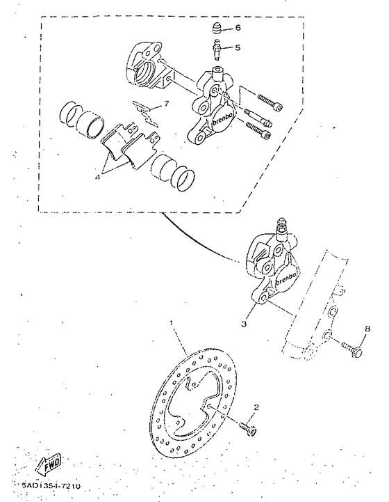 YN50 Freno delantero
