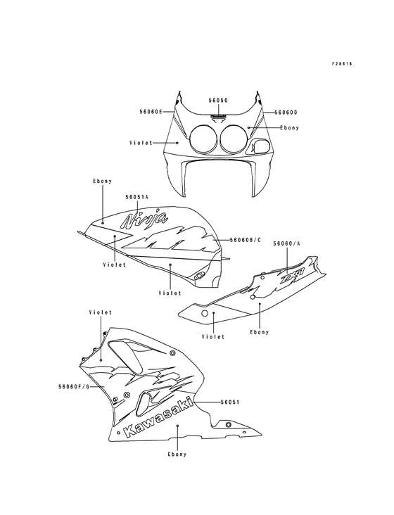 ZX750 Наклейки