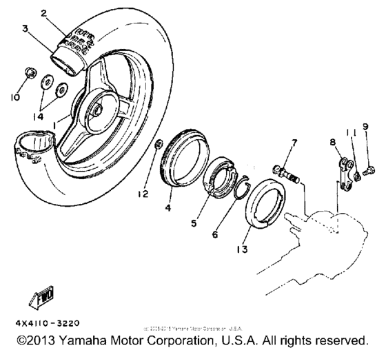 PW50K Переднее колесо