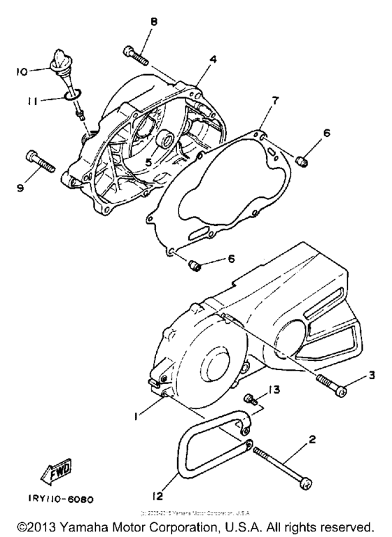 BW80U Crankcase-cover