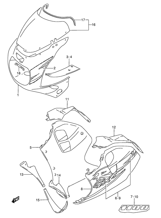 Cowling body