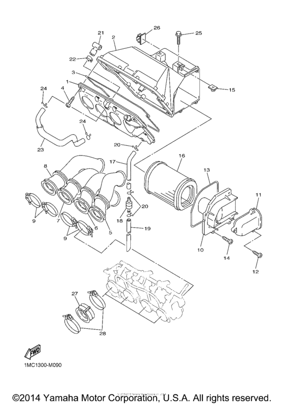 FJR13ADCG Впускная система