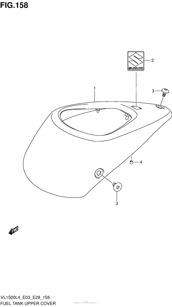 Fuel Tank Upper Cover (Vl1500L4 E03)