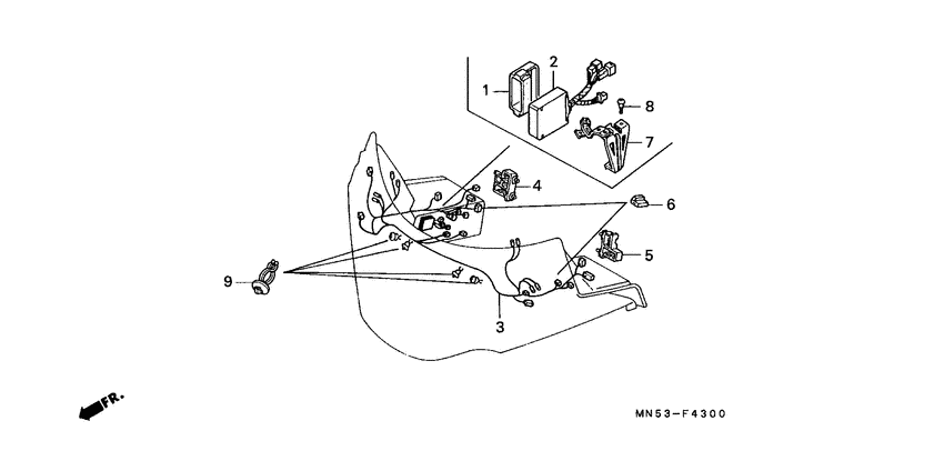Fairing sub harness