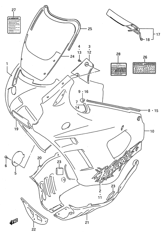 Cowling body
