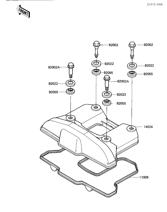 KL650 Крышка головки цилиндров
