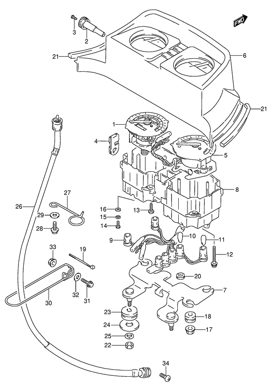 Speed/tachometer