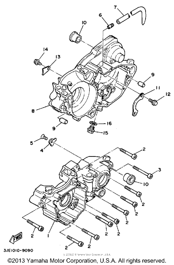  Картер двигателя