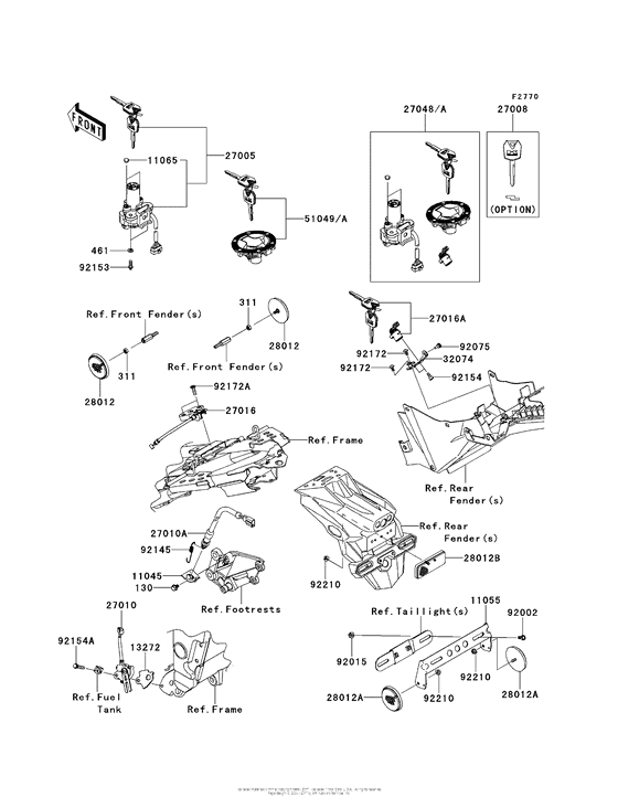 EX300 Замок зажикания