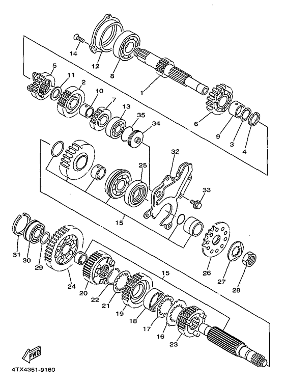 TDM850L Трансмиссия