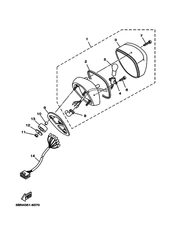 Taillight unit ass`y