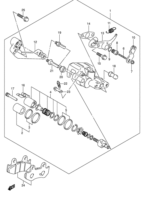 AN400 Задний суппорт